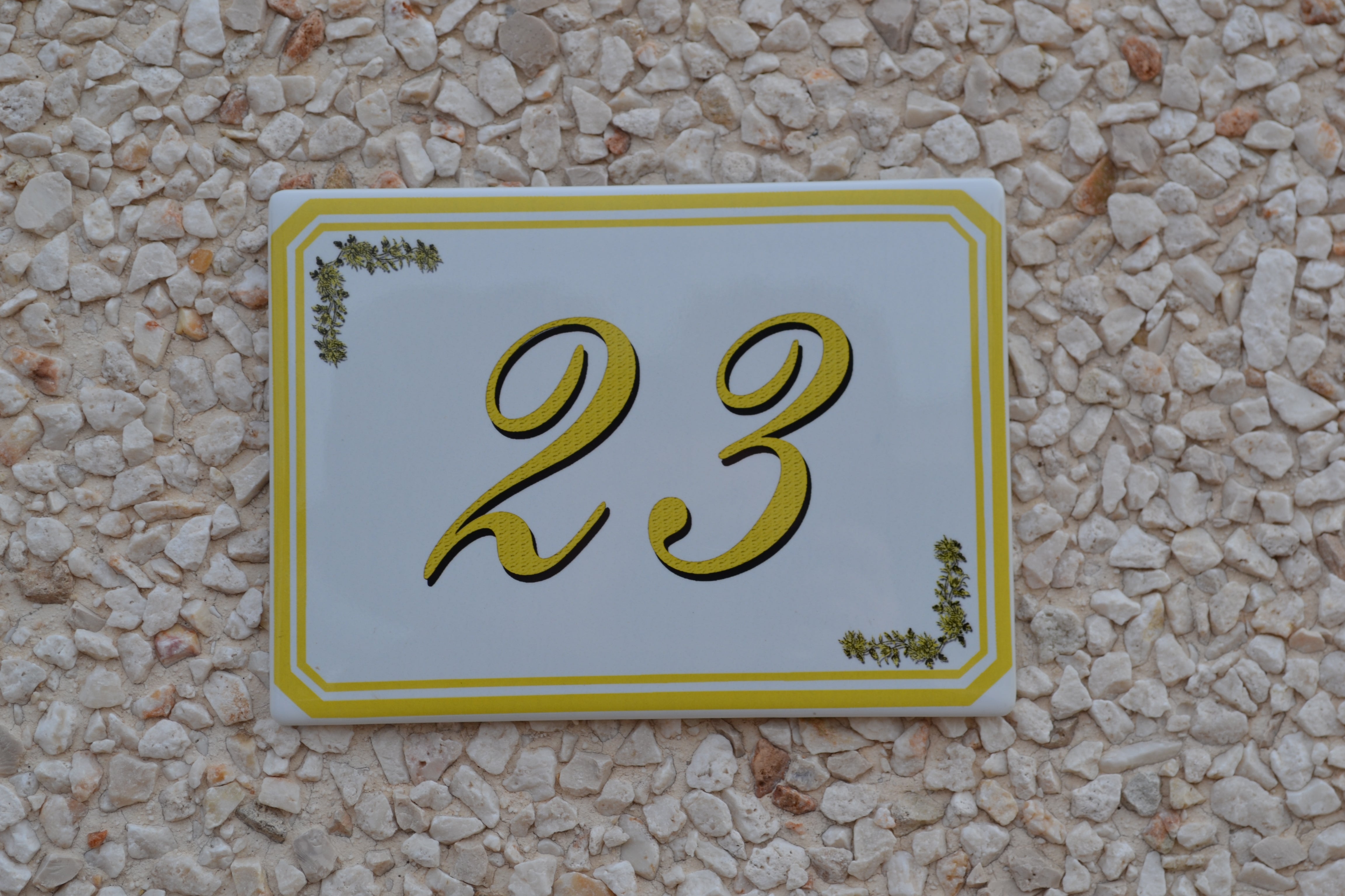 Rechteckige Hausnummern