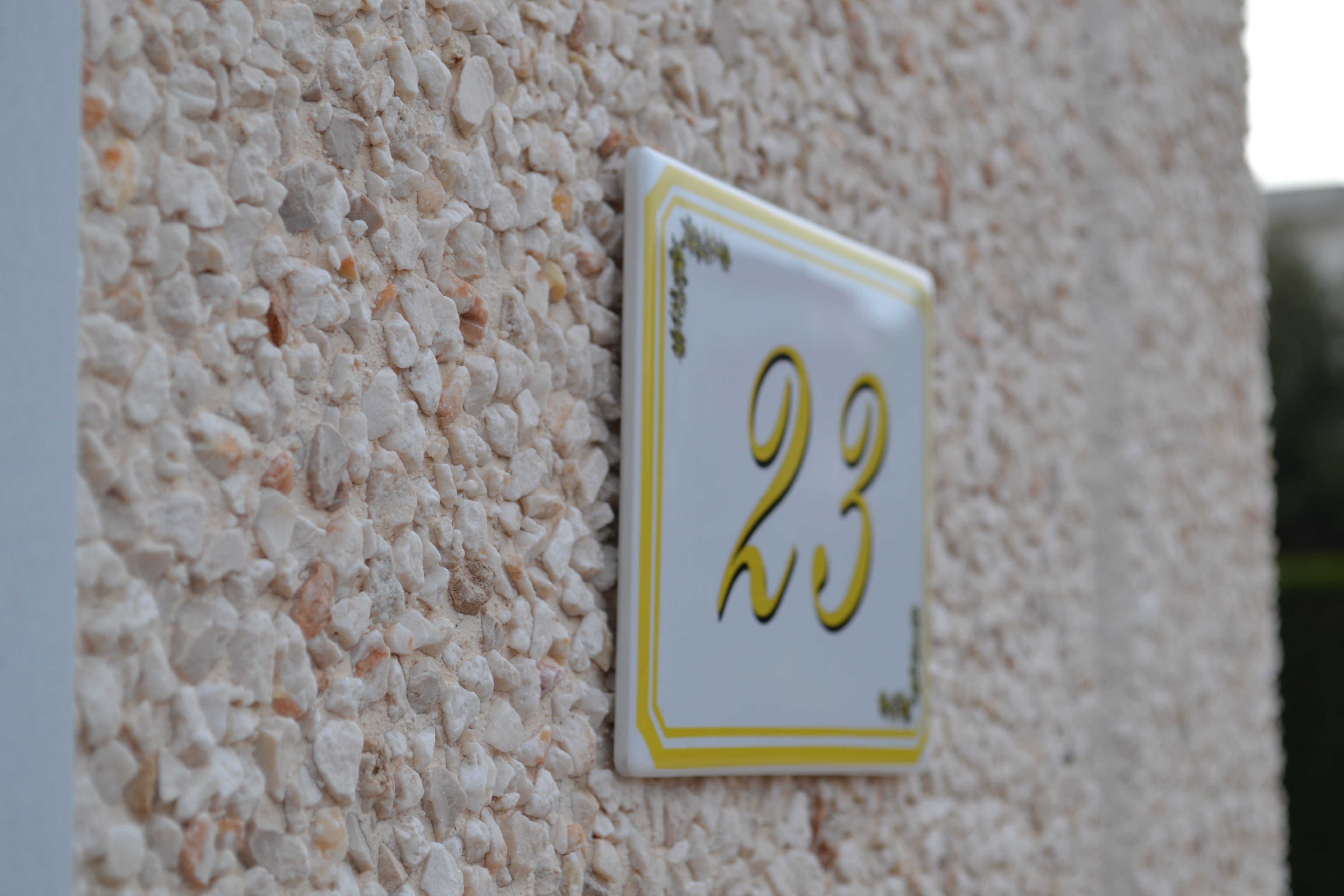 Rechteckige Hausnummern