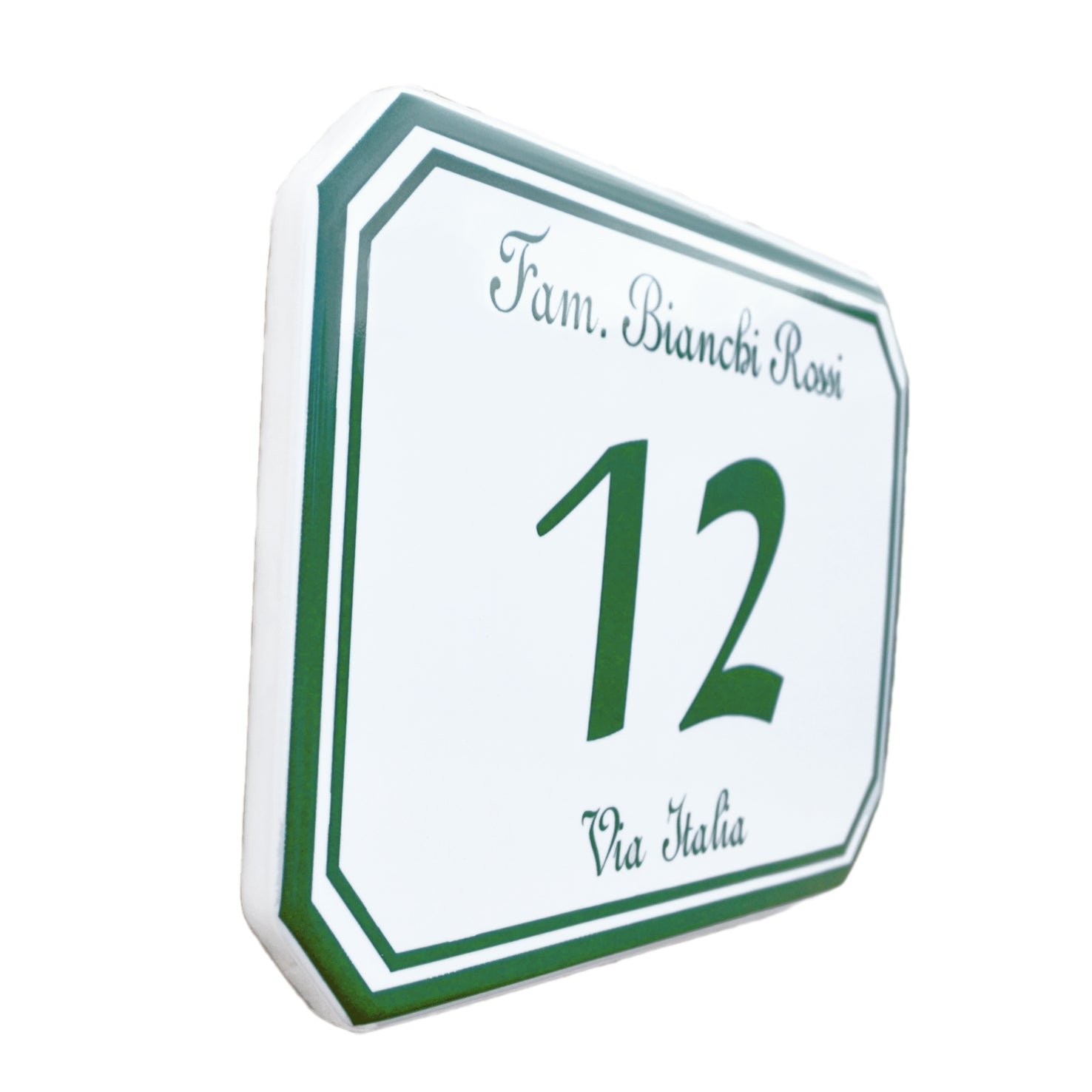 Achteckige Hausnummern