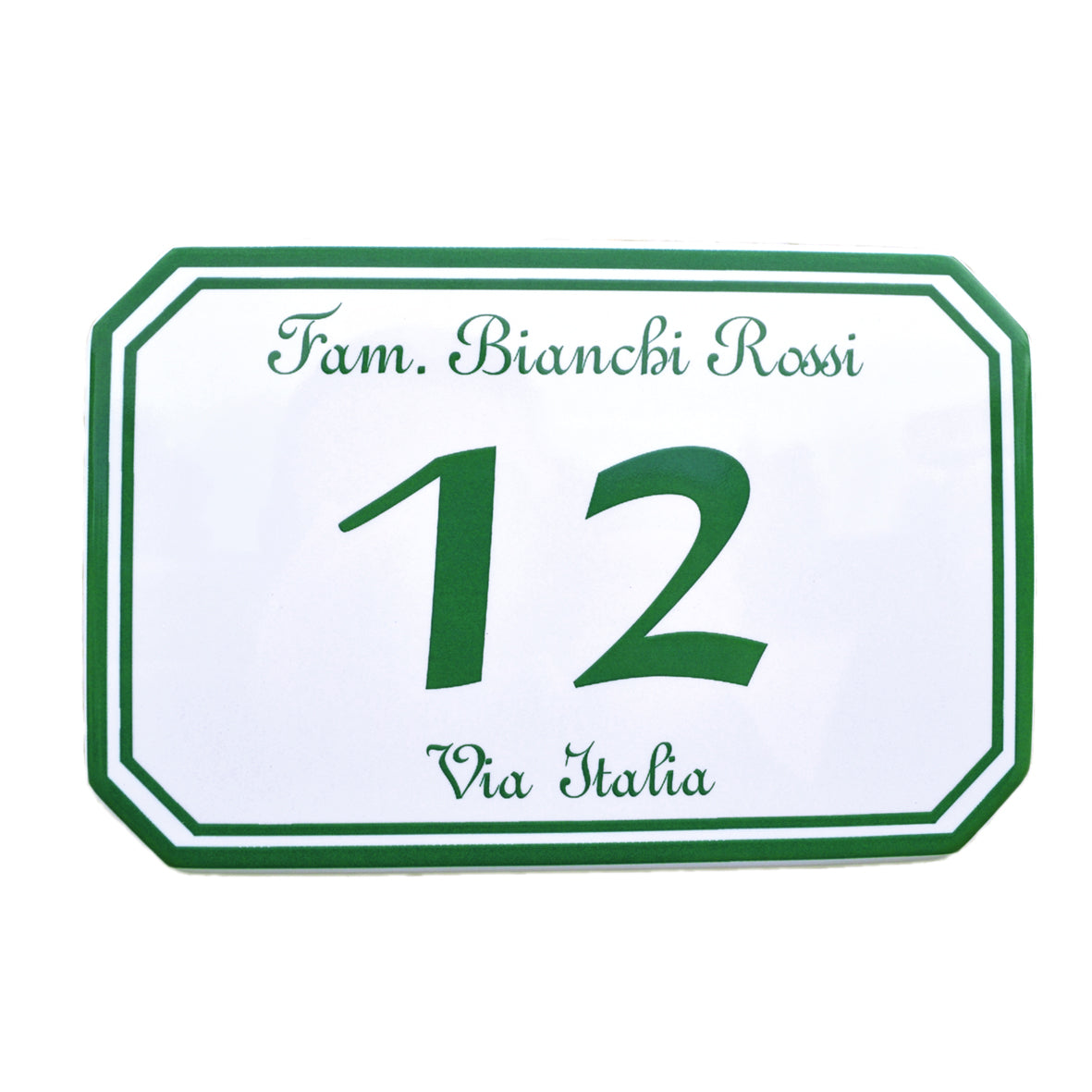 Achteckige Hausnummern