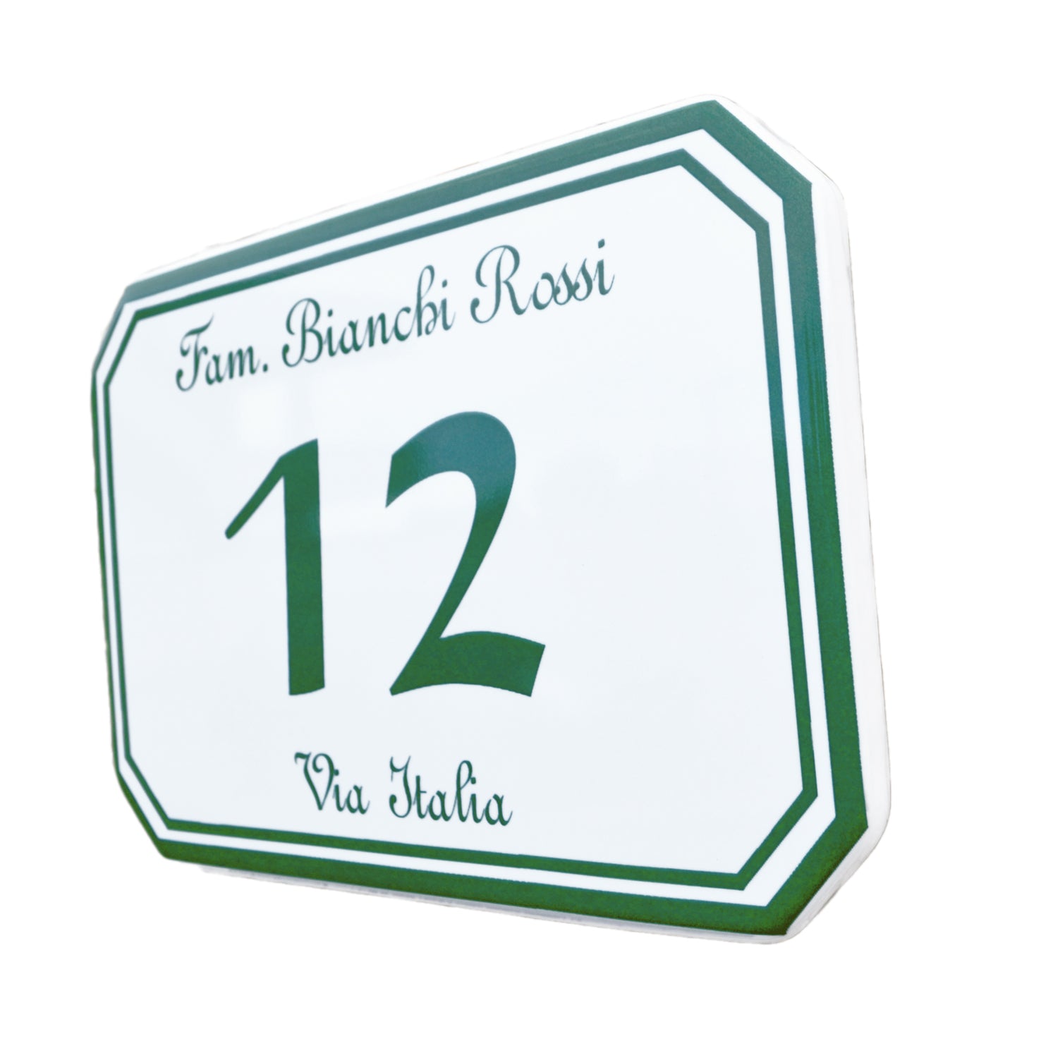 Achteckige Hausnummern