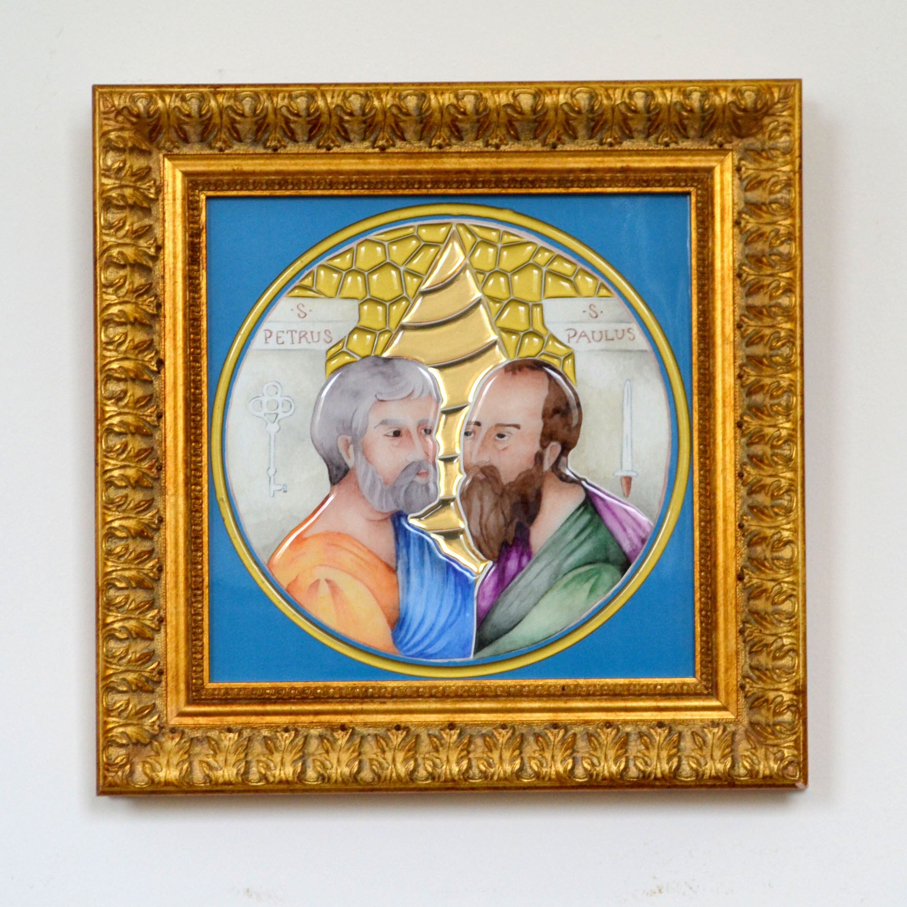 Hl. Petrus und Paulus mit modernem Hintergrund