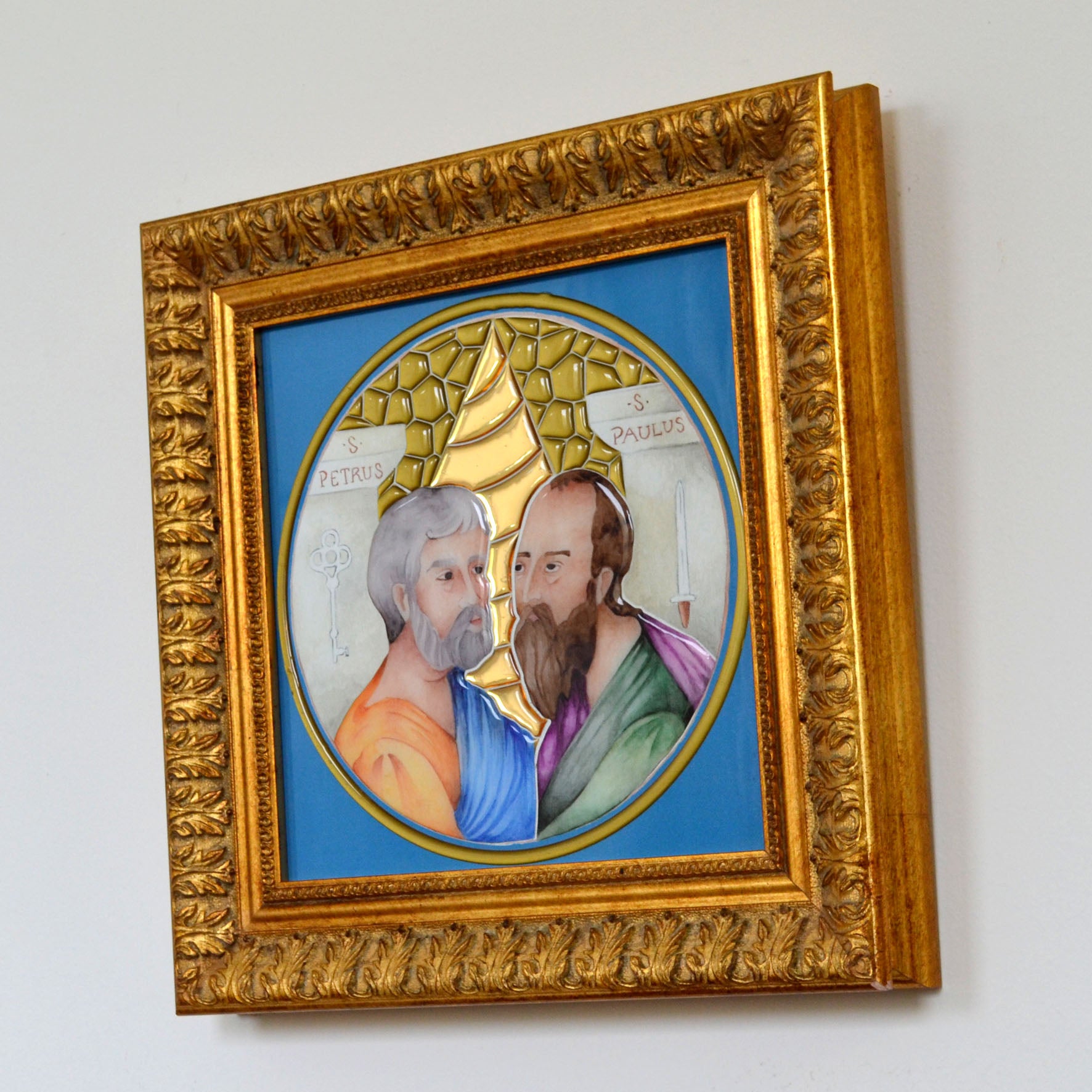 Hl. Petrus und Paulus mit modernem Hintergrund